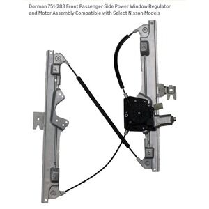 Dorman 751283 Front Passenger Side Power Window Regulator and Motor Assembly